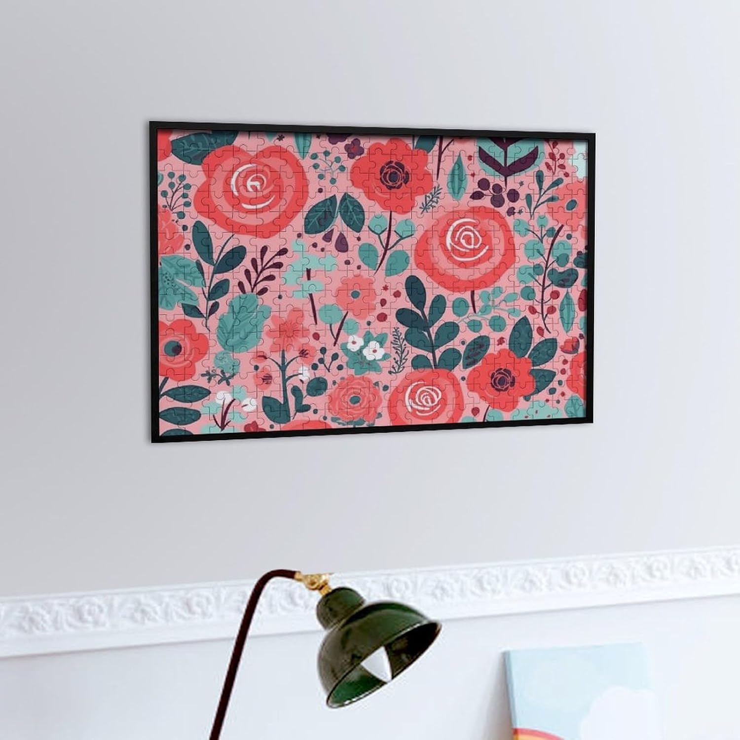 Red Rose Flower Puzzles for Adults 300 PCS Home Decor image 5