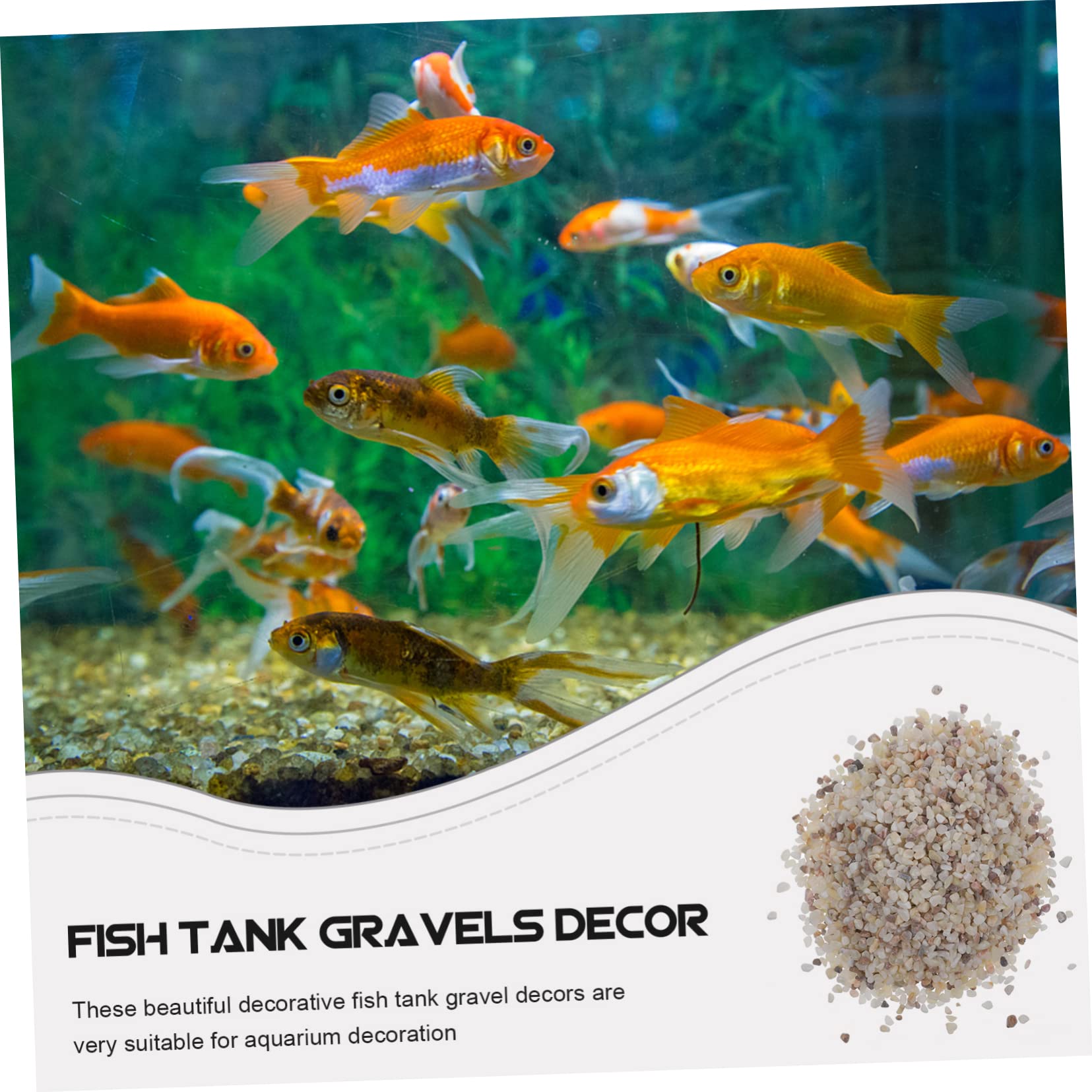 Alipis Aquarium-zubehör Dekorationen Aquarium-Ornamente in Großen Mengen Kies Für Aquarien Dekorative Steine Kies