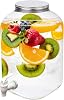 Lilys Home Plastic Beverage Dispenser with Spigot - 2 Gallon Drink Holder for Water, Juice, Tea - Ideal for Parties, Lemonade Stands, Events
