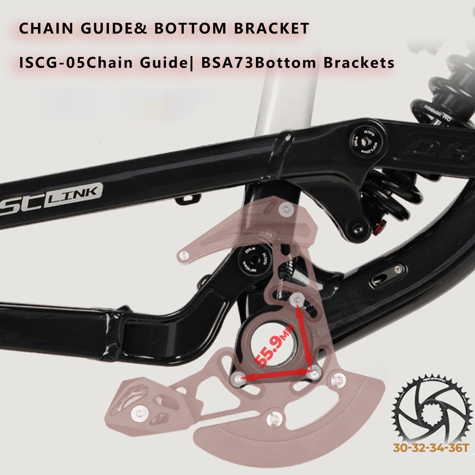 Rama do roweru górskiego, 27,5 DH Full Suspension, S/m, stop aluminium, hamulec tarczowy, oś wtykowa, 12 x 148 mm, Boost wewnętrzna prowadnica pociągu (czarno-czerwona, M)