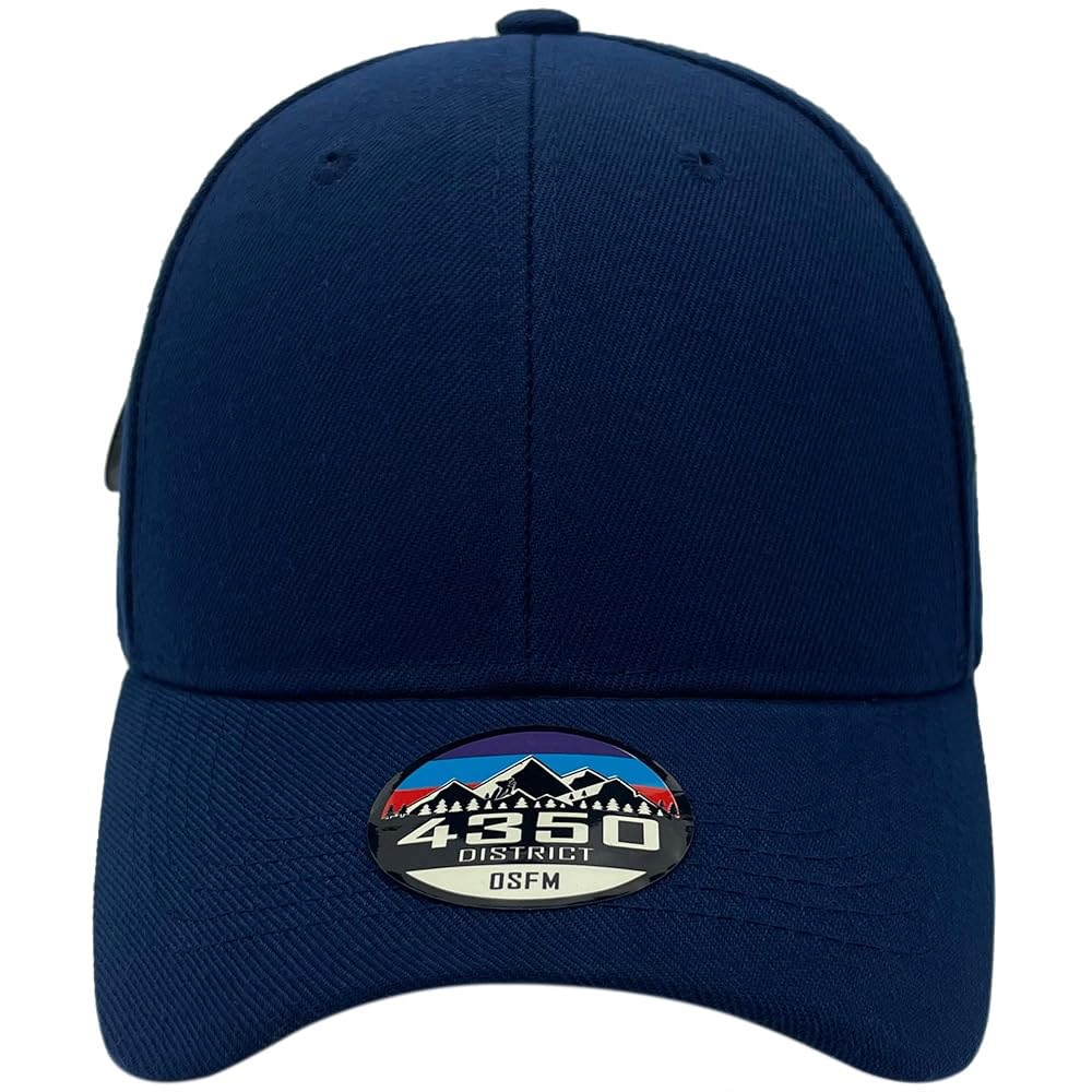 Amazon.com: 4350 DISTRICT Unisex-Adult Plain Solid Curved