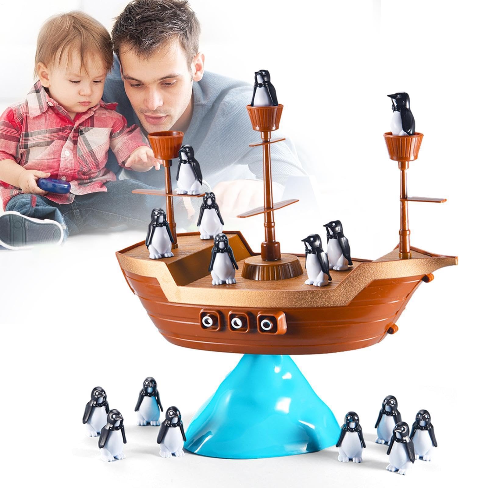 Générique Balance Toy - Pirate Ship Penguin Blocks 27 x 27 cm