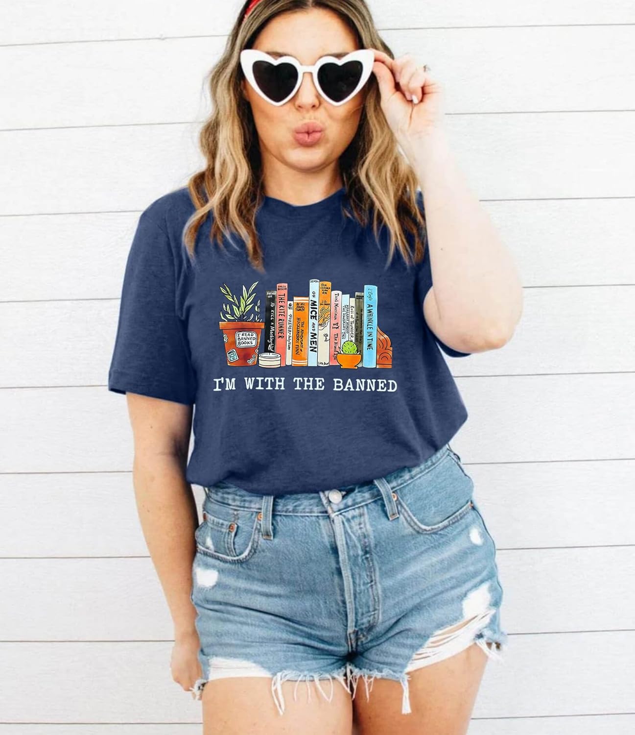 Books Shirts for Women Reading Tshirts Gifts for Teacher Bookworm Readers Librarian Bibliophile Tee Tops S-XXL - Image 3
