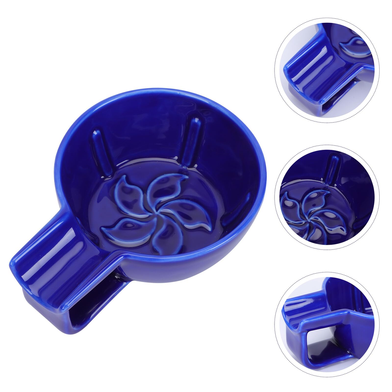 Toyvian Ciotola Schiuma da Barba in Ceramica Blu, Uomo, Capienza Grande | Bordi Arrotondati, Uso Domestico, Accessorio per Rasatura, Lavaggio Personale