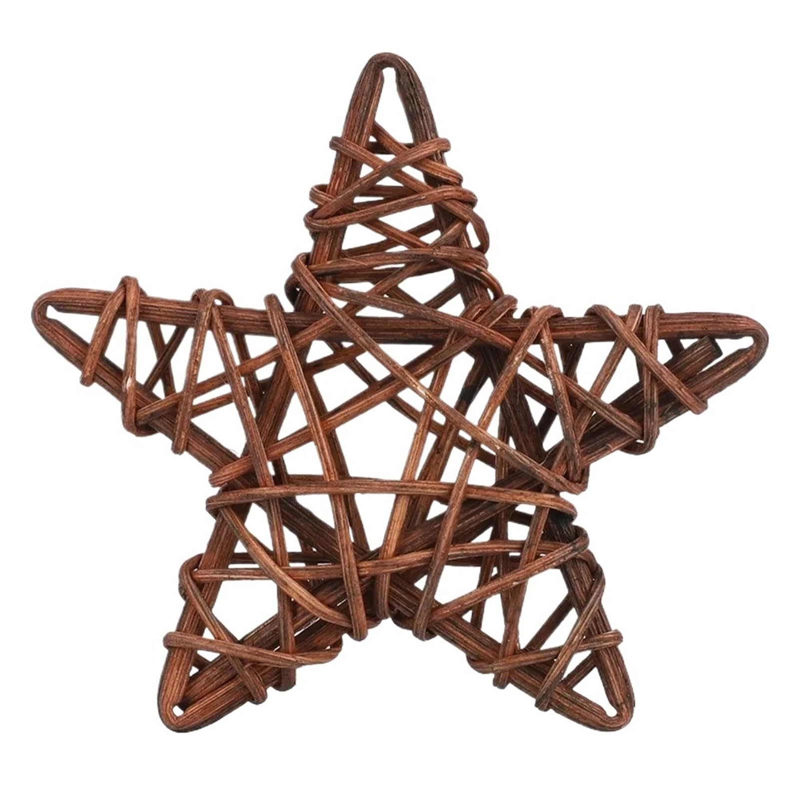 ZUXWUX 6Pcs Rattan Star Ball Decor Photo Prop For Home Shelf Display