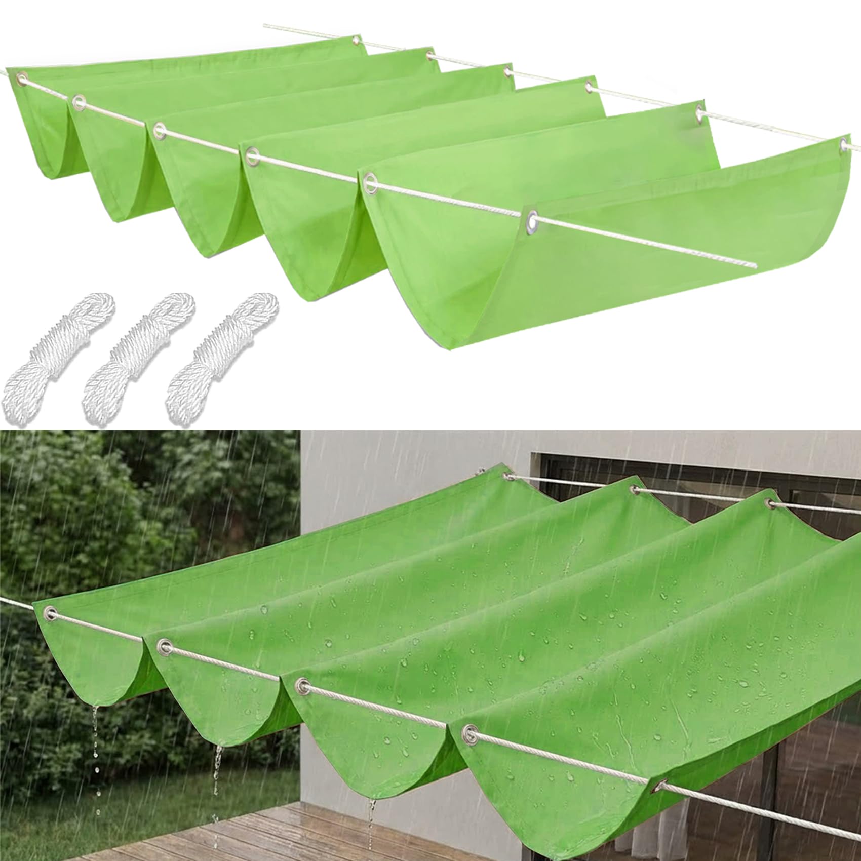 Voile d'ombrage 80x330 cm pour créer un coin d'ombre frais sur votre terrasse