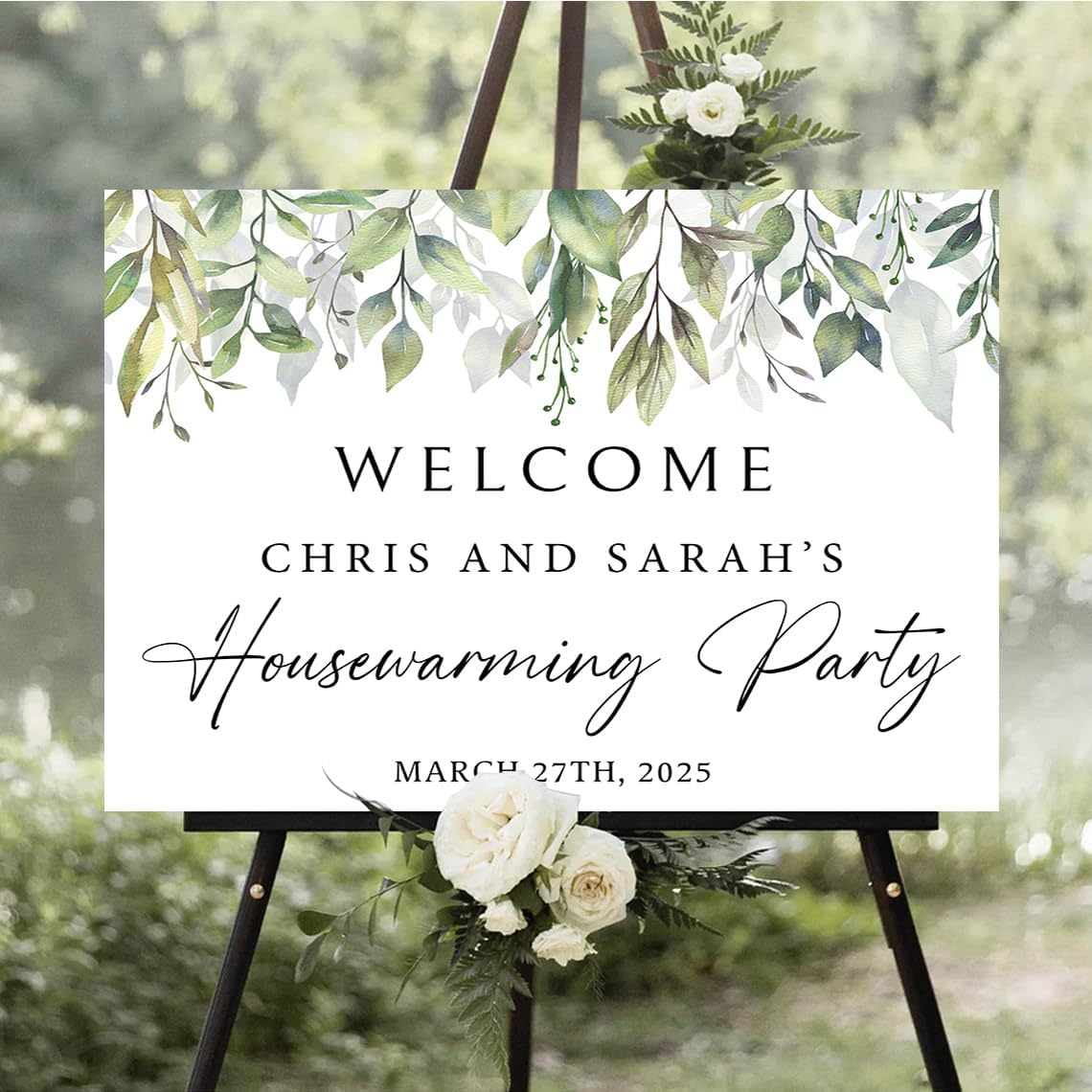 Personalized Housewarming Party Yard Sign, New Home Celebration Lawn Display Welcome Decoration for Moving Party Event Entrance, Waterproof Outdoor Garden Sign with Single or Double Sided Print #17