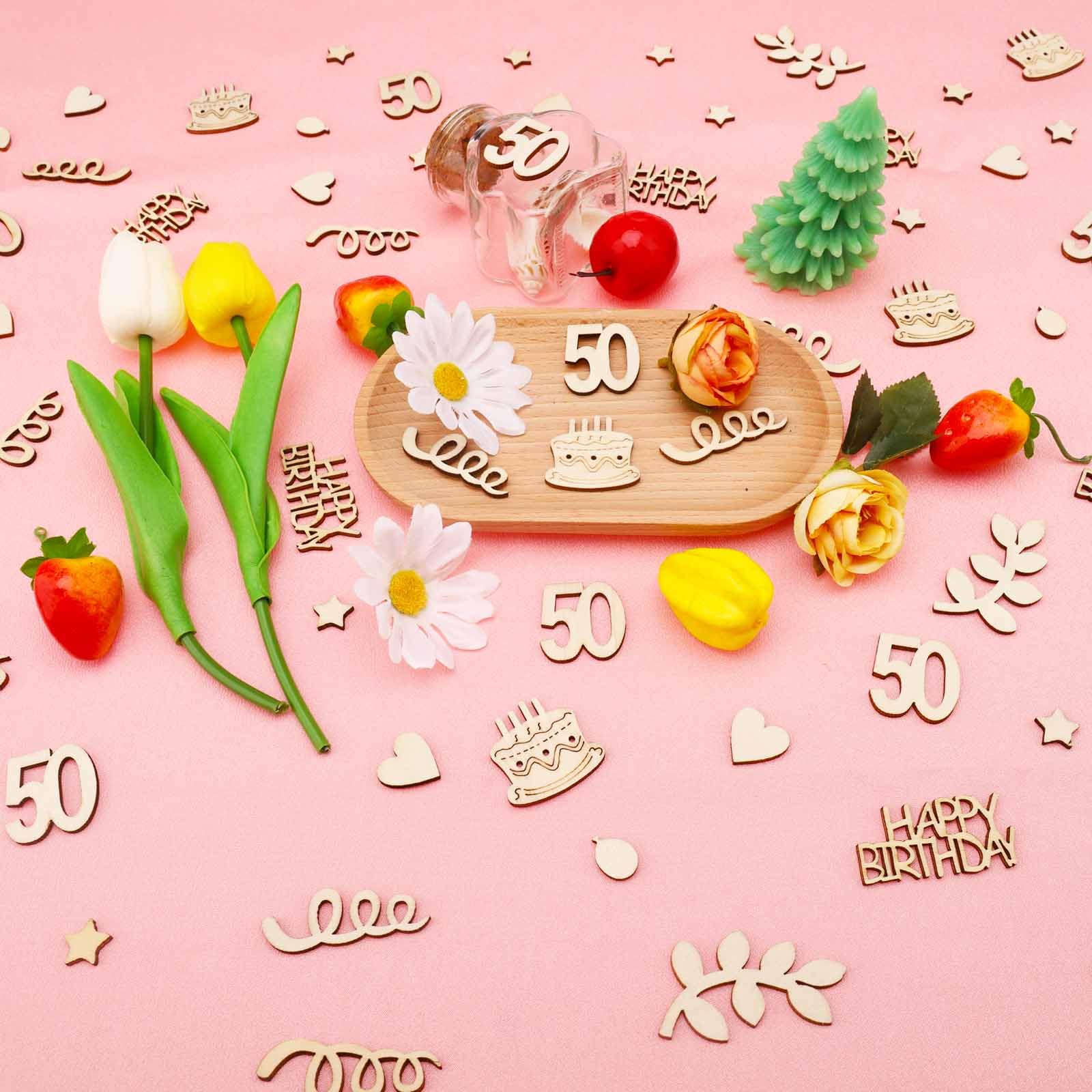 Lot De 100 Confettis En Bois Pour 30 Ans - Décoration Table Anniversaire Homme/Femme
