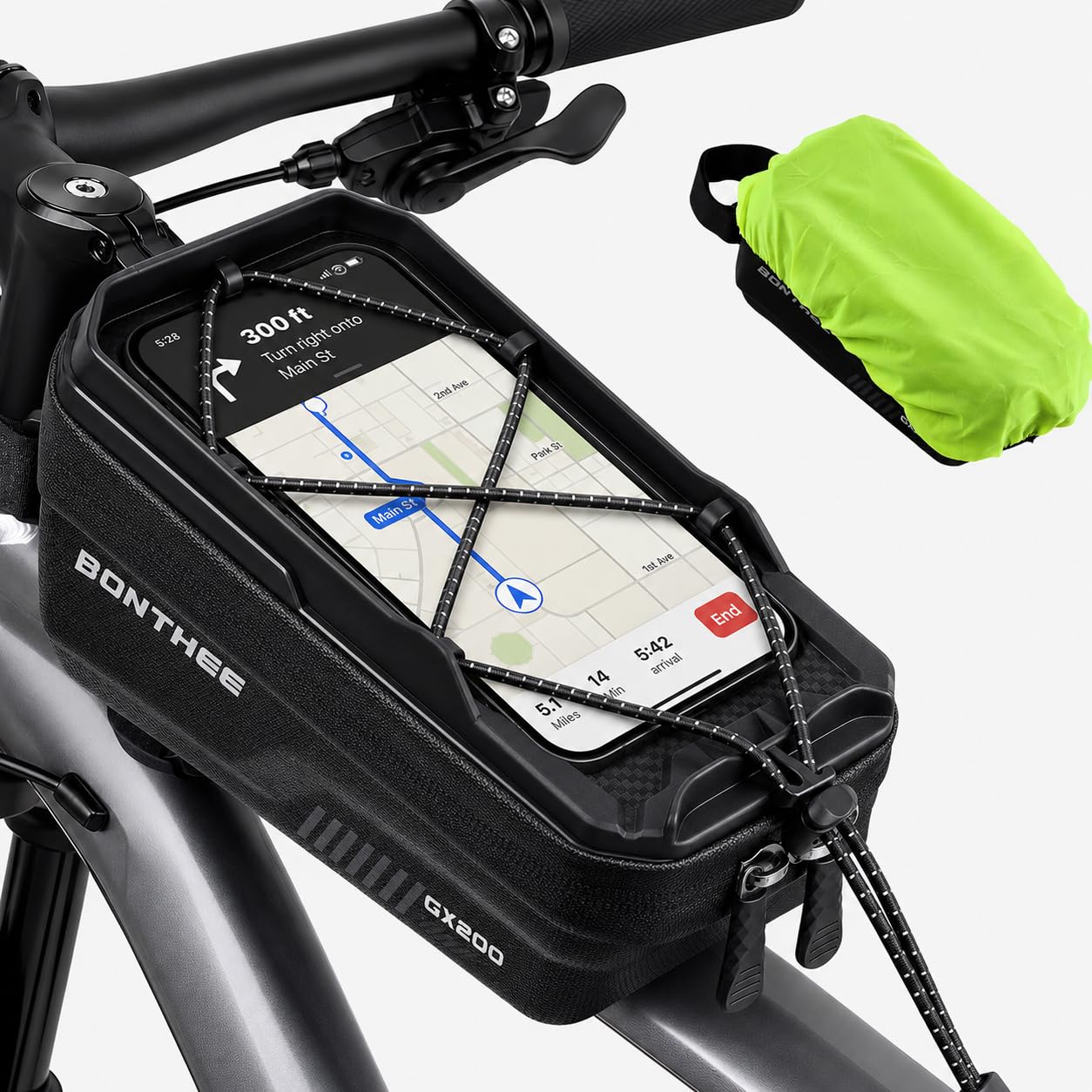 BONTHEE Rahmentasche Fahrrad Handytasche Wasserdicht