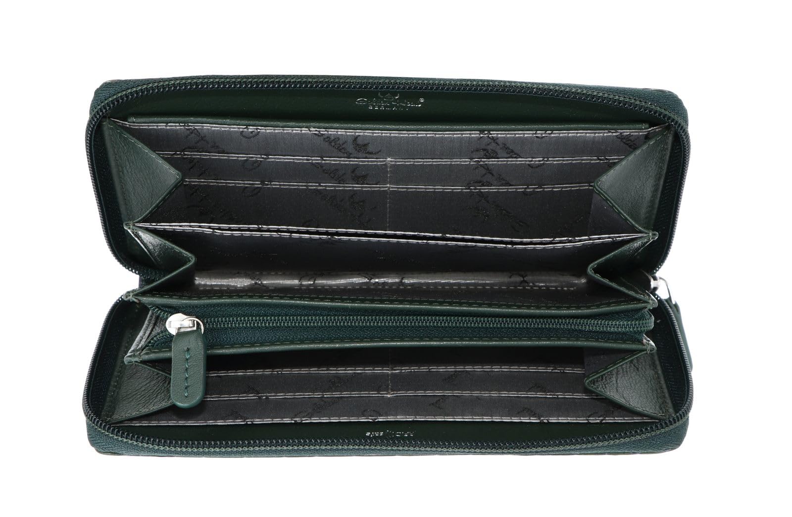 Golden Head Leder Geldbörse Cayenne RFID Protect RV-Damenbörse 2820 Grün - Blau Limited dunkelgrün