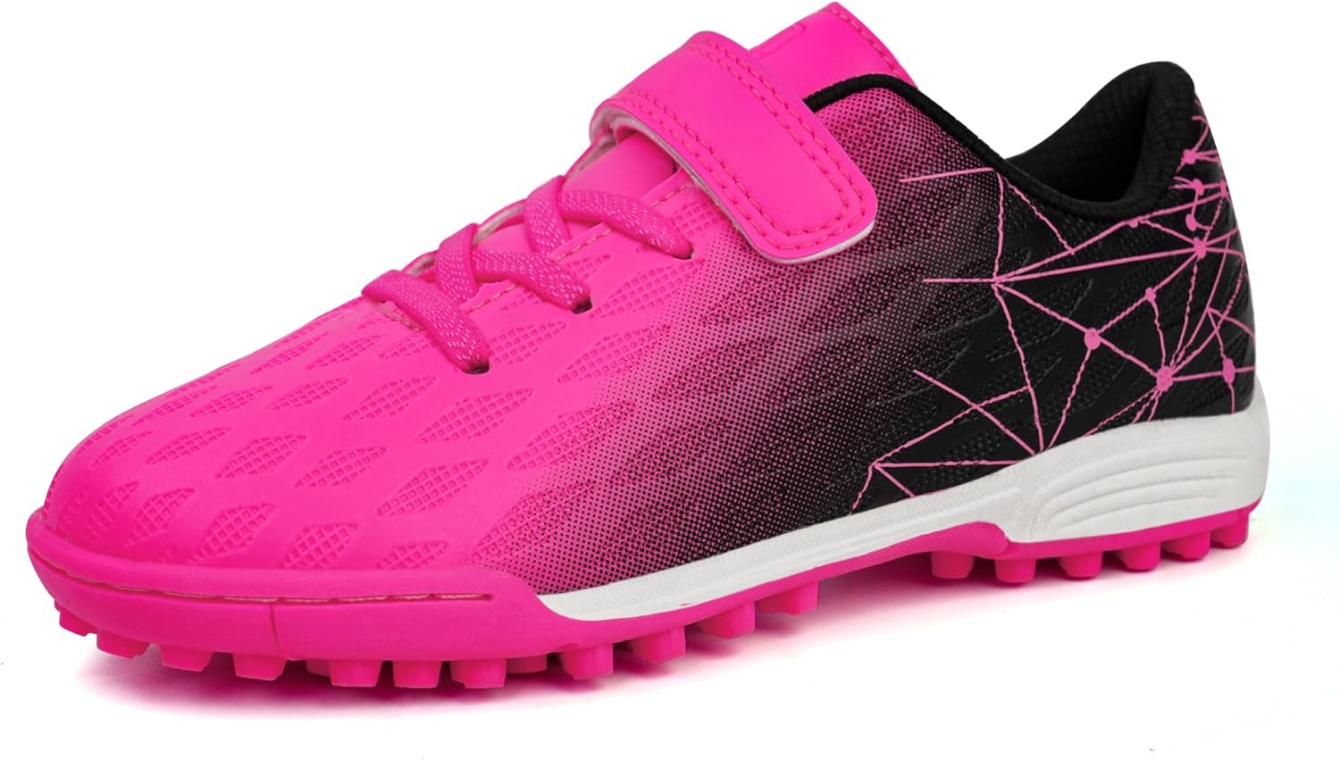 brooman Kids Indoor Soccer Shoes Boys Girls Soccer Cleats Athletic Turf Shoes