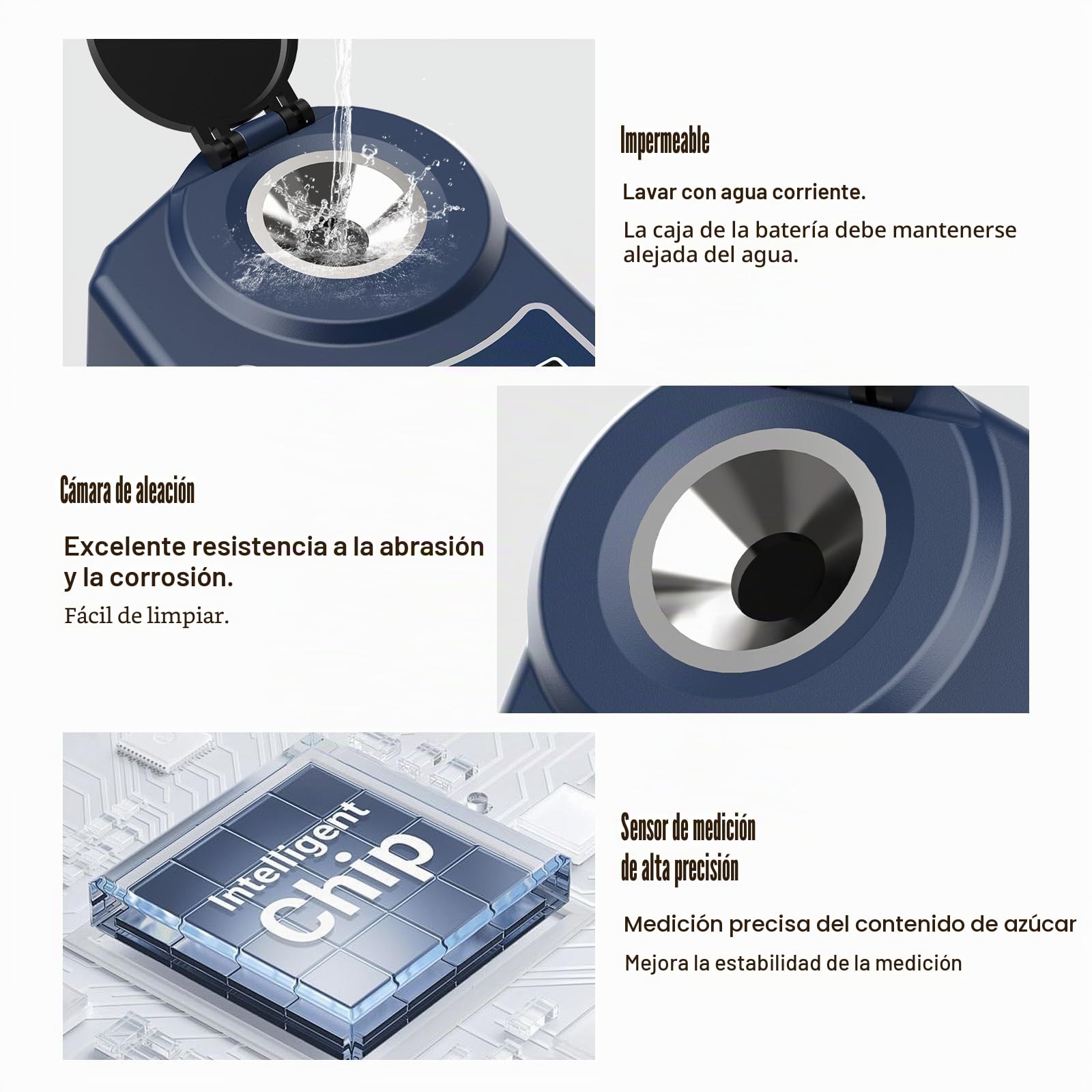 GOYOJO Refractómetro Digital Brix con Compensación Automática de Temperatura para Muestras de Agua, Alimentos, Frutas, Bebidas y Medición de Azúcar en Plantas (0,0-55,0% Brix)