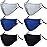 PAGE ONE Reusable Cloth Face Masks Washable Adjustable Breathable Cotton Face Mask for Women Men/6PC