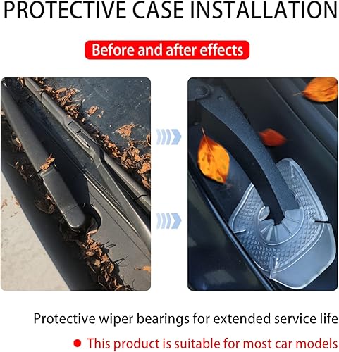 Miniatura 3 de 2 almohadillas de protección para el brazo del limpiaparabrisas del automóvil, protector de silicona para el agujero del brazo, protector contra el