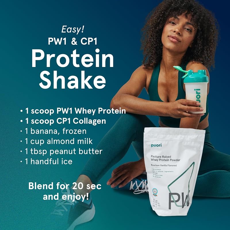 Puori PW1, Grass Fed Whey Protein Powder, Dark Chocolate, 30 Servings image 4