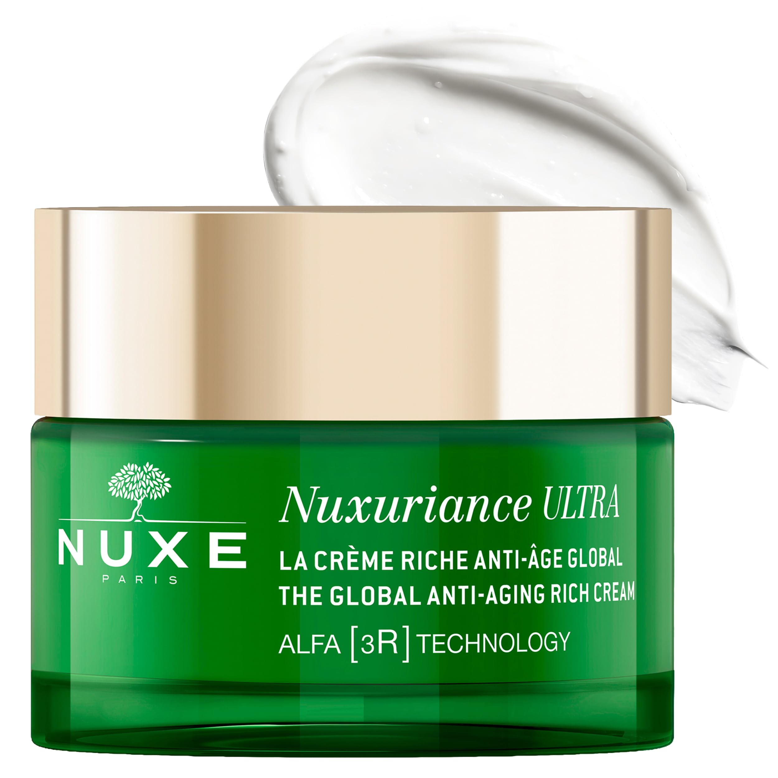 Nuxuriance Ultra Global Anti-Aging Rich Cream with Hyaluronic Acid and ALFA 3R Technology, Revitalize, Renewing, Resurfacing Treatment for Dry Skin, 1.7 fl oz