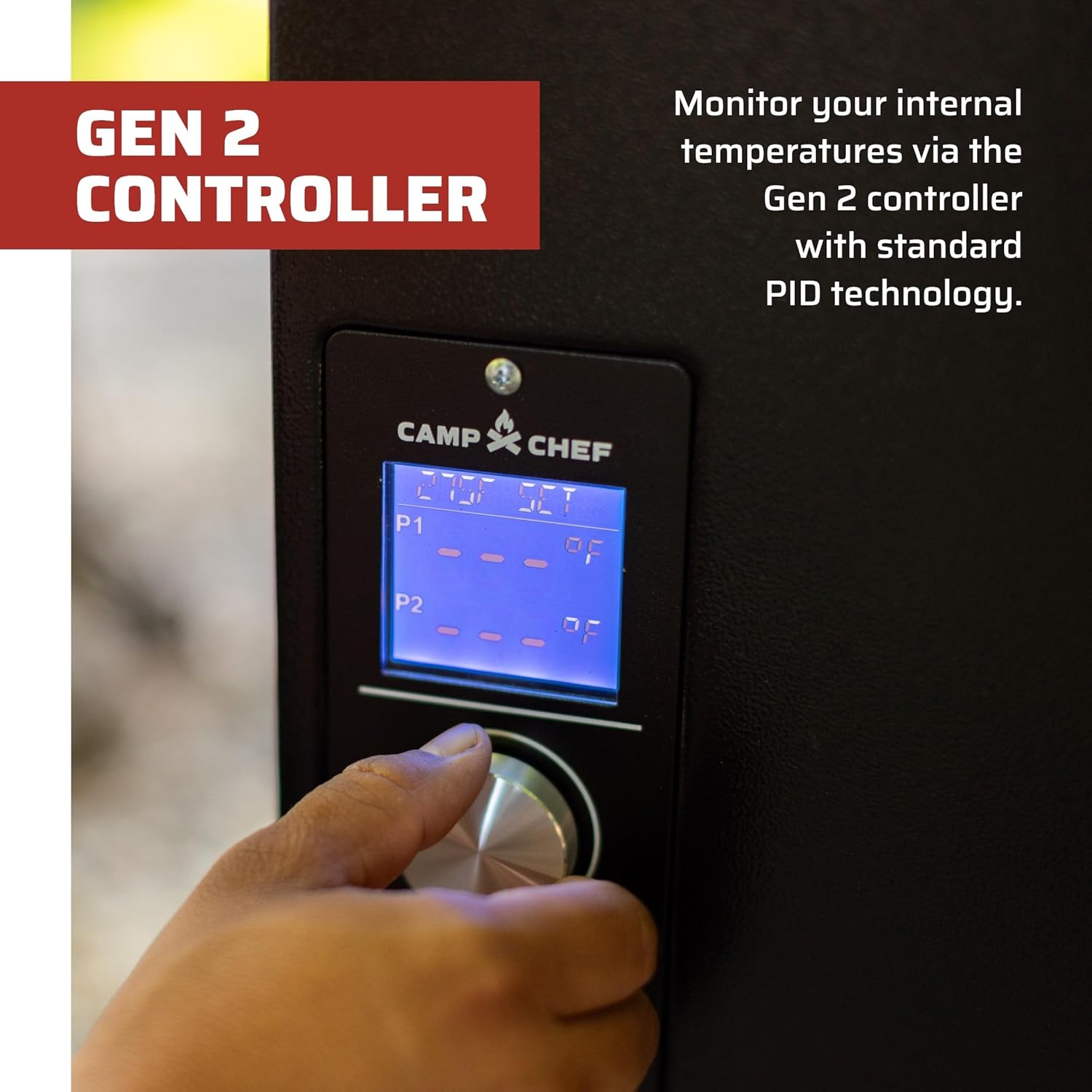 Camp Chef PG24XT Smoke Pro Pellet Grill and Smoker BBQ with Digital Controls and Stainless Temp Probe