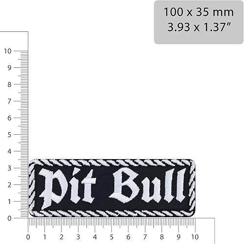 Miniatura 3 de Pit Bull - Parches para planchar agresivos para perros, parche para coser para dueños de perros Pitbull, parches bordados muy populares para