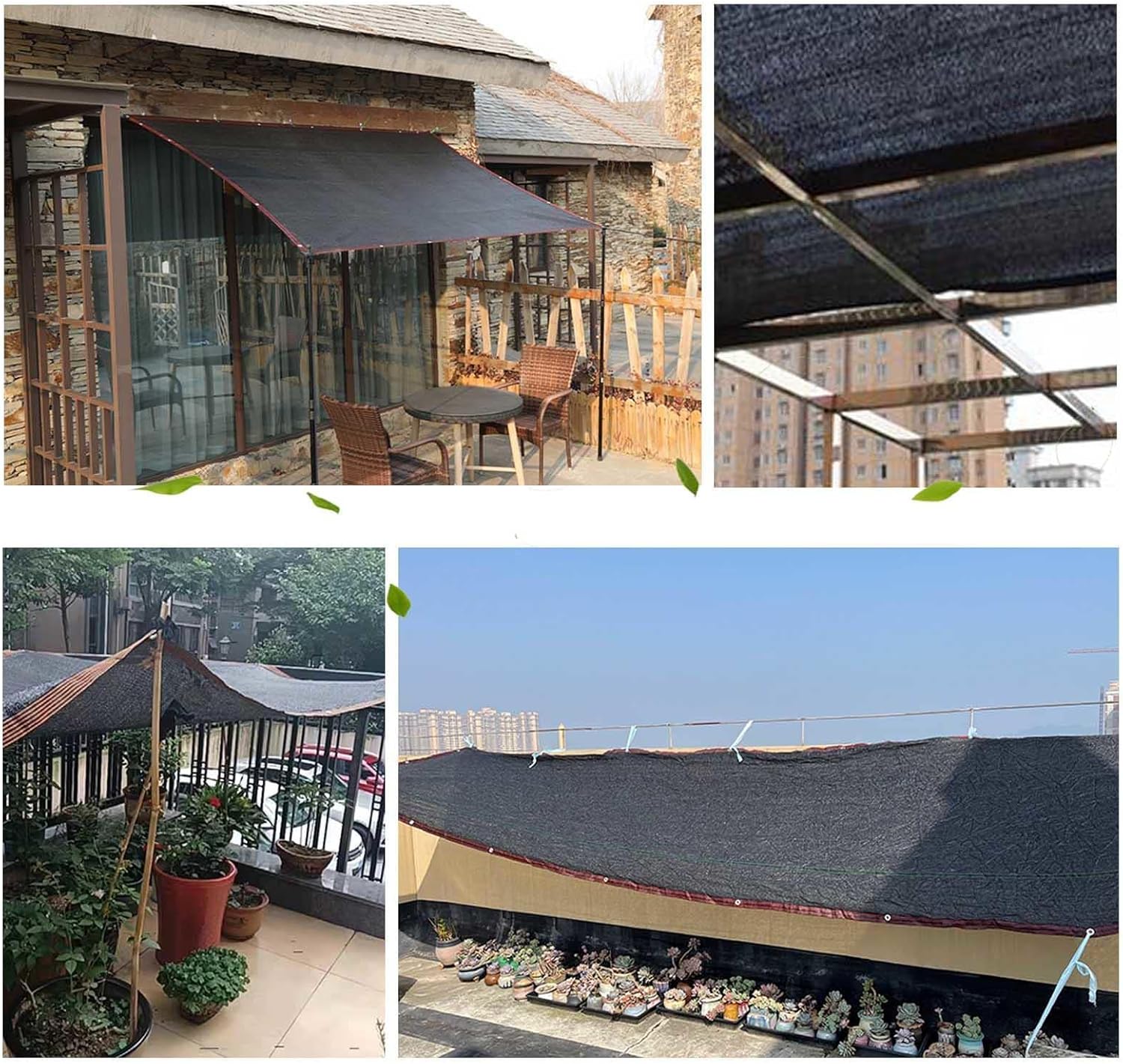 80% Shade Netting,2x4m 2x6m 3x5m,Sunblock Shade Cloth, Waterproof Shade Sail, UV Resistant Shade Net, with Grommet,WxH-3x5m/9.8x16.4ft