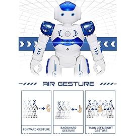 KingsDragon RC Robot Toys for Kids, Gesture & Sensing Programmable Remote Control Smart Robot for Age 3 4 5 6 7 8 Year Old Boys Girls Birthday Gift Present