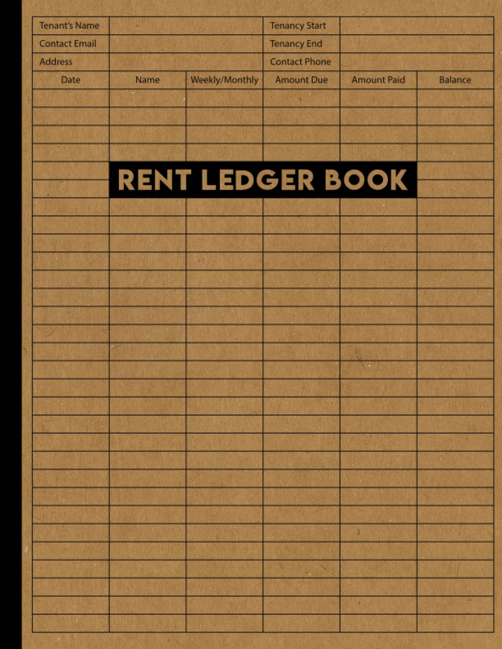 Rent Ledger Book: Rental Property Record Log Book for Tenants and Landlords.