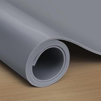 WochiTV Gray Silicone Rubber Sheet, 12" Wide x 1/8" Thick x 12" Long High Temperature Rsistant Rubber Mat for DIY Gaskets Material, Pads, Sealing, Cushion, Microwave Oven Protection