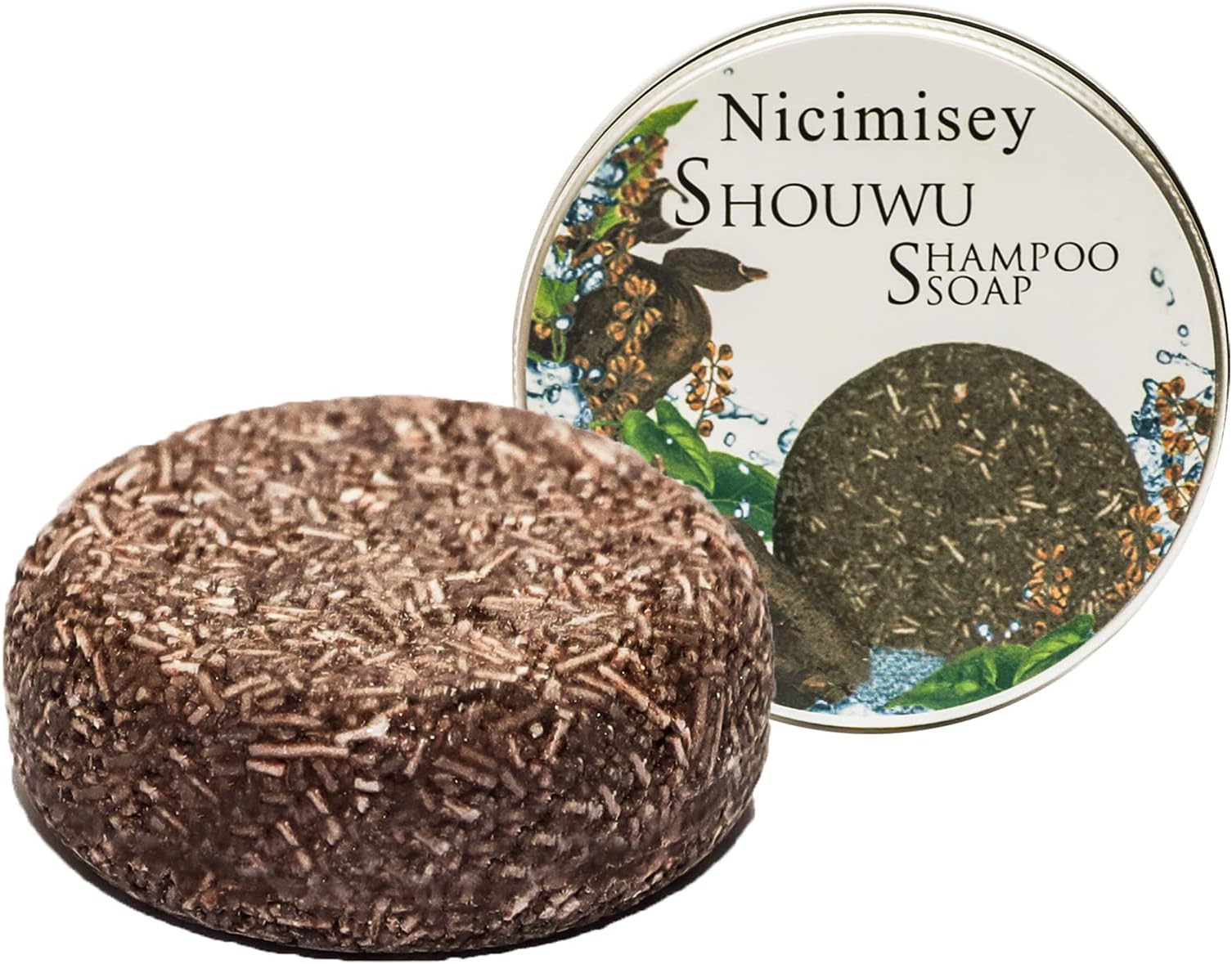 Solid Shampoo Bar - Natural Darkening, Hair Loss Treatment & Regrowth for Men & Women