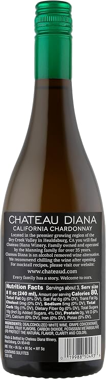 Chateau Diana Zero - Alcohol Removed California Chardonnay
