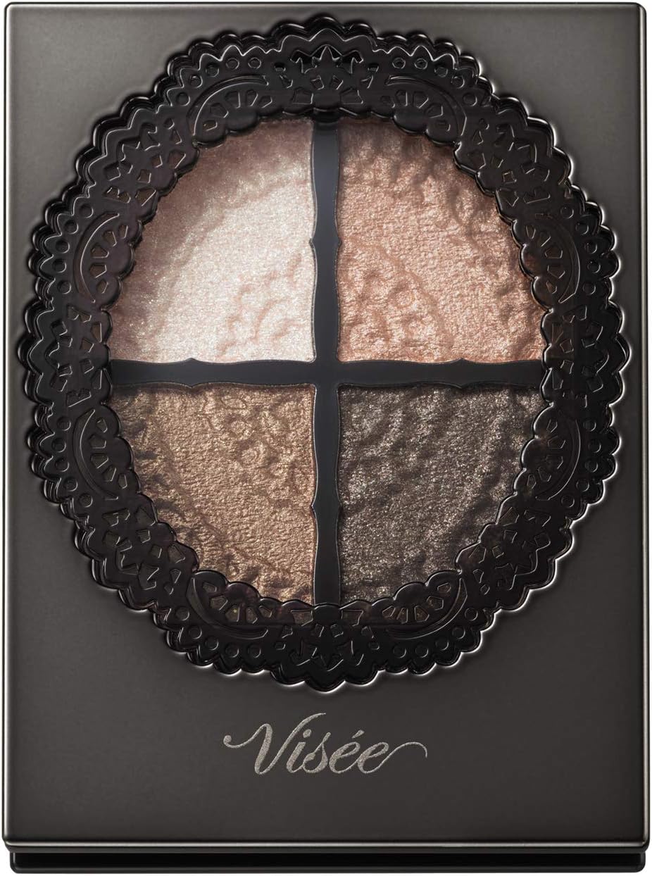 KOSE VISEE Glossy Rich Eyeshadow Br-1, 4.7 Gram