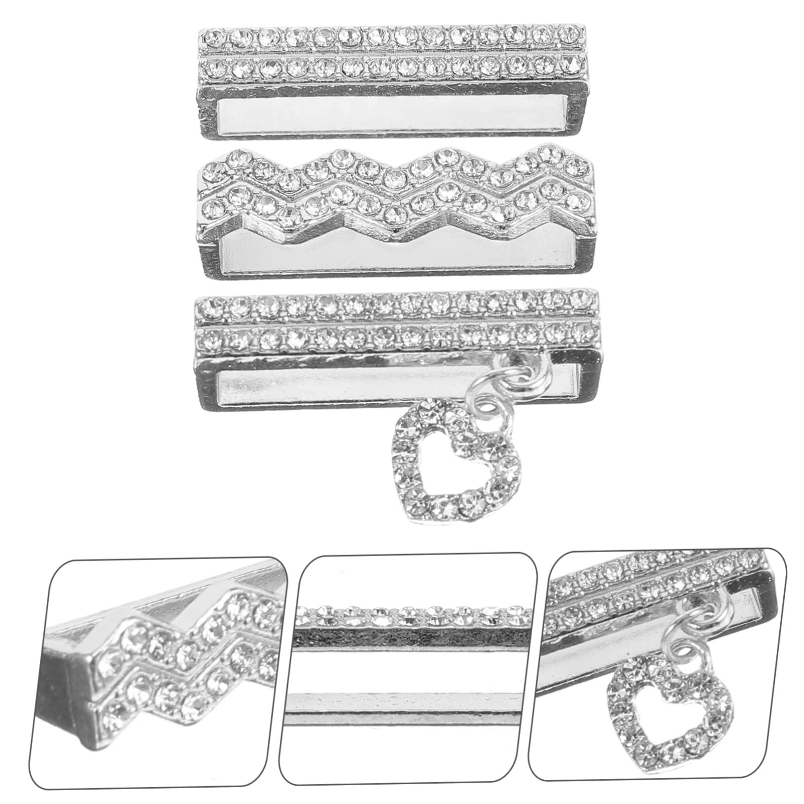 OSALADI 3 Pièces Bracelet Pendentif Décoration Bracelet Anneau Charme Charmes Pour Montre Accessoires De Montre es es Strass e e Strass