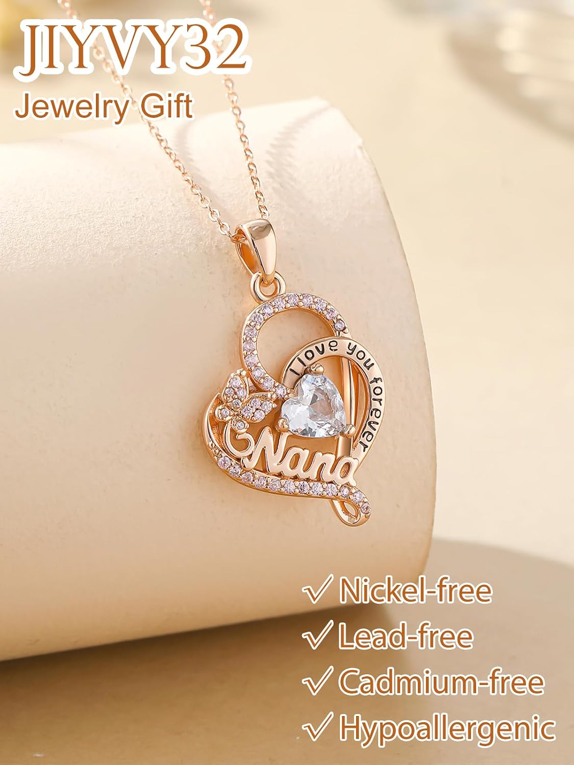 Nana Necklaces I Love You for Forever Birthday Gifts for Nana Meaningful Jewelry