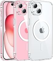 Vista 79 de FNTCASE Funda para iPhone 15 Plus: Fundas magnéticas transparentes para teléfono con protector de pantalla compatible con Magsafe Slim Anti