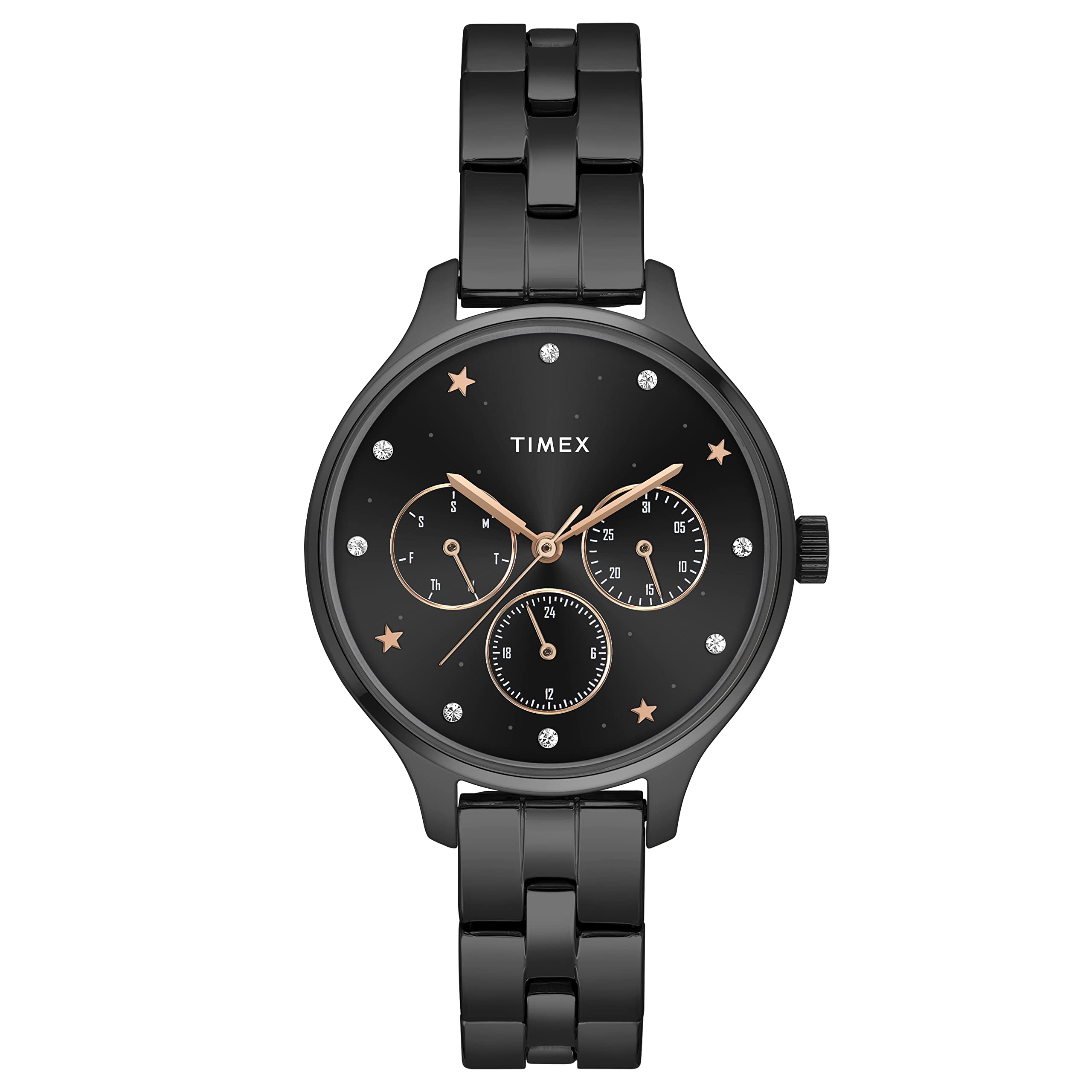 TIMEX Analog Black Dial Womens Watch - TWEL14816 (B0BQM15R2J) Amazon Price History, Amazon Price Tracker