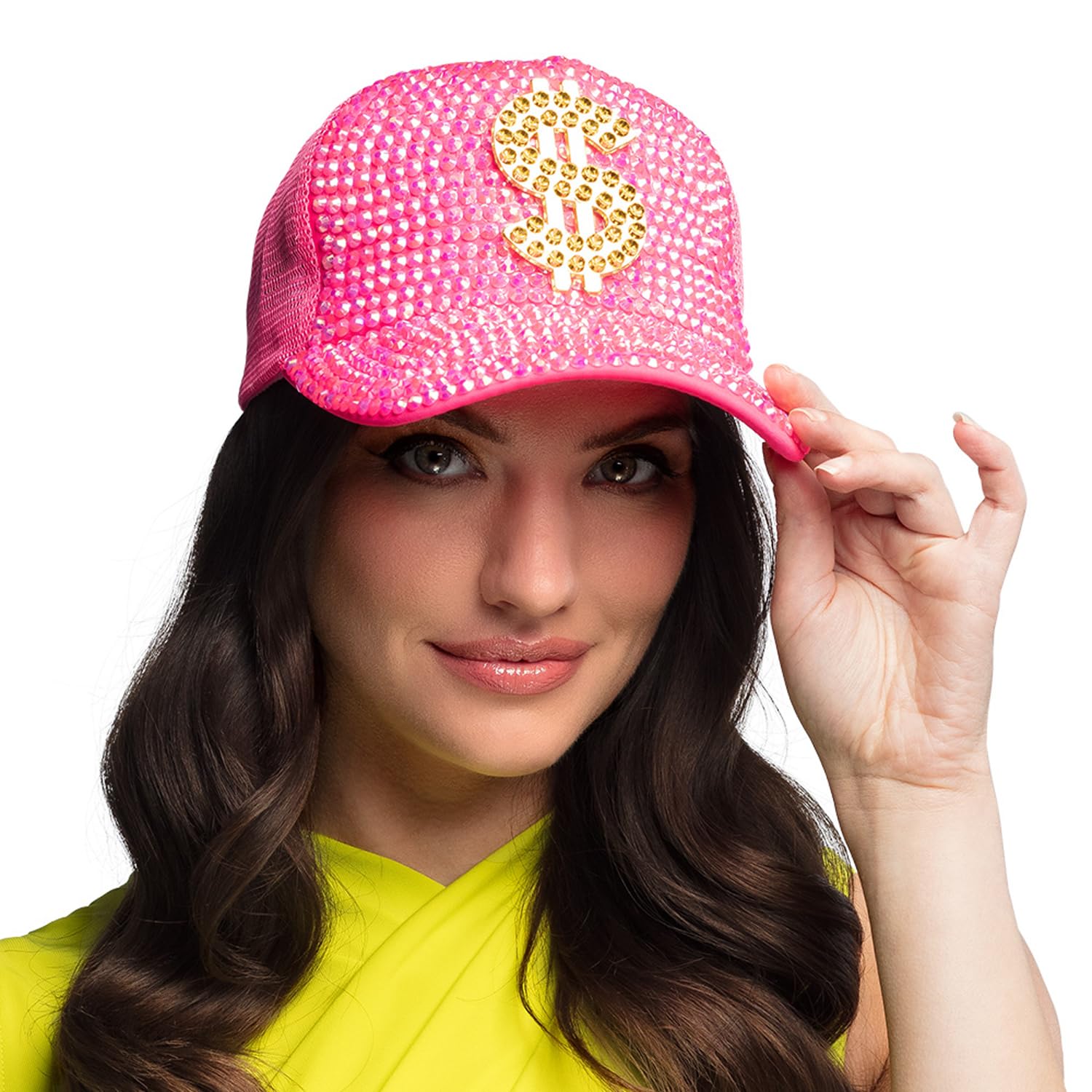 Boland 01441 - Dollar Hat, Baseball Cap for Adults, Cap, 90s Baseball Cap for Festival, Carnival and Theme Party