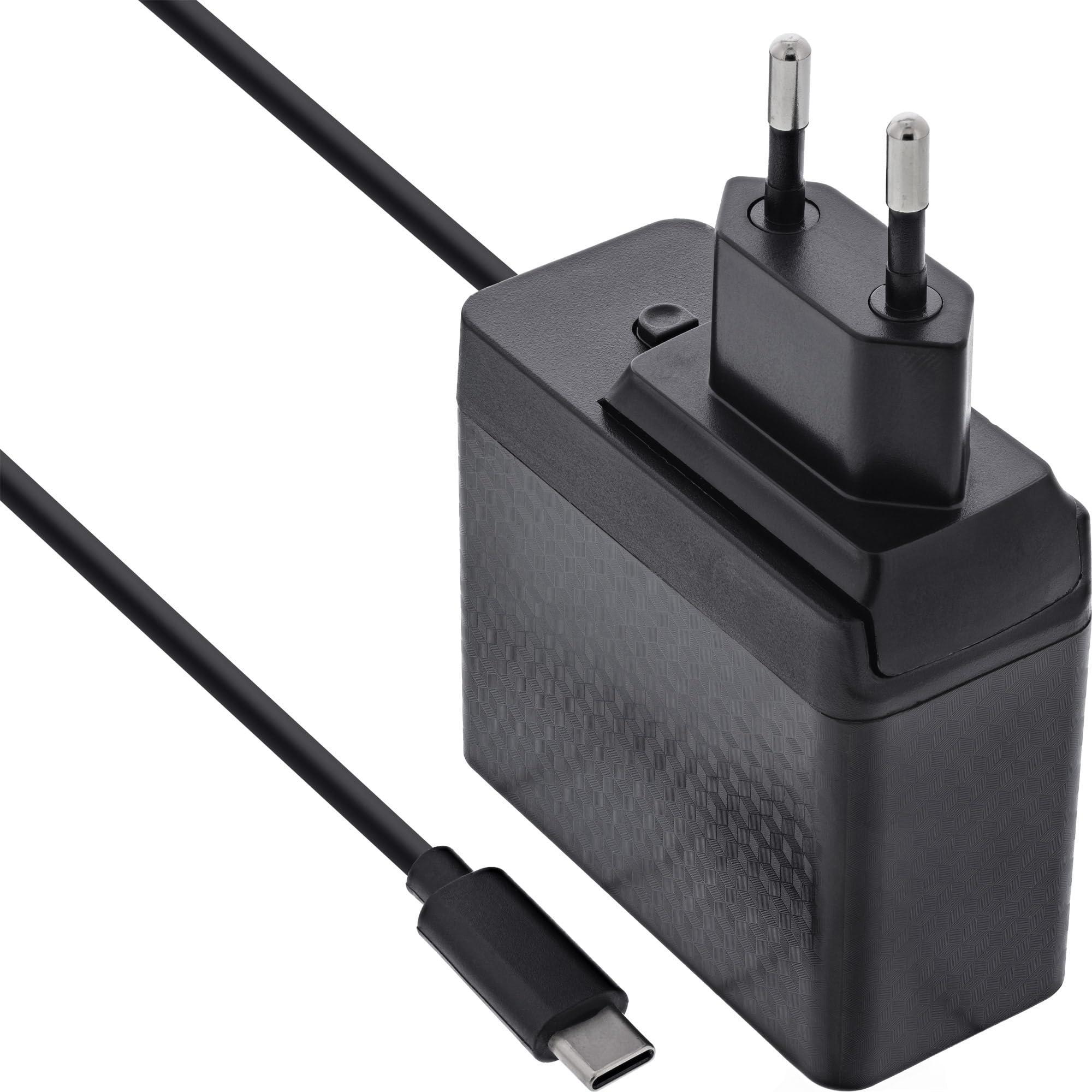 Inline TravelCharge 31516C - Fuente de alimentación USB-C de 140 W con tecnología GAN, Carga rápida, Cable Fijo de 1,2 m, Incluye Enchufe de Enchufe UE/UK/US, Cargador para portátiles, tabletas