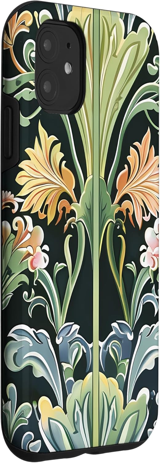 Vintage Garden Art Nouveau Botanical Pattern Case for iPhone 11