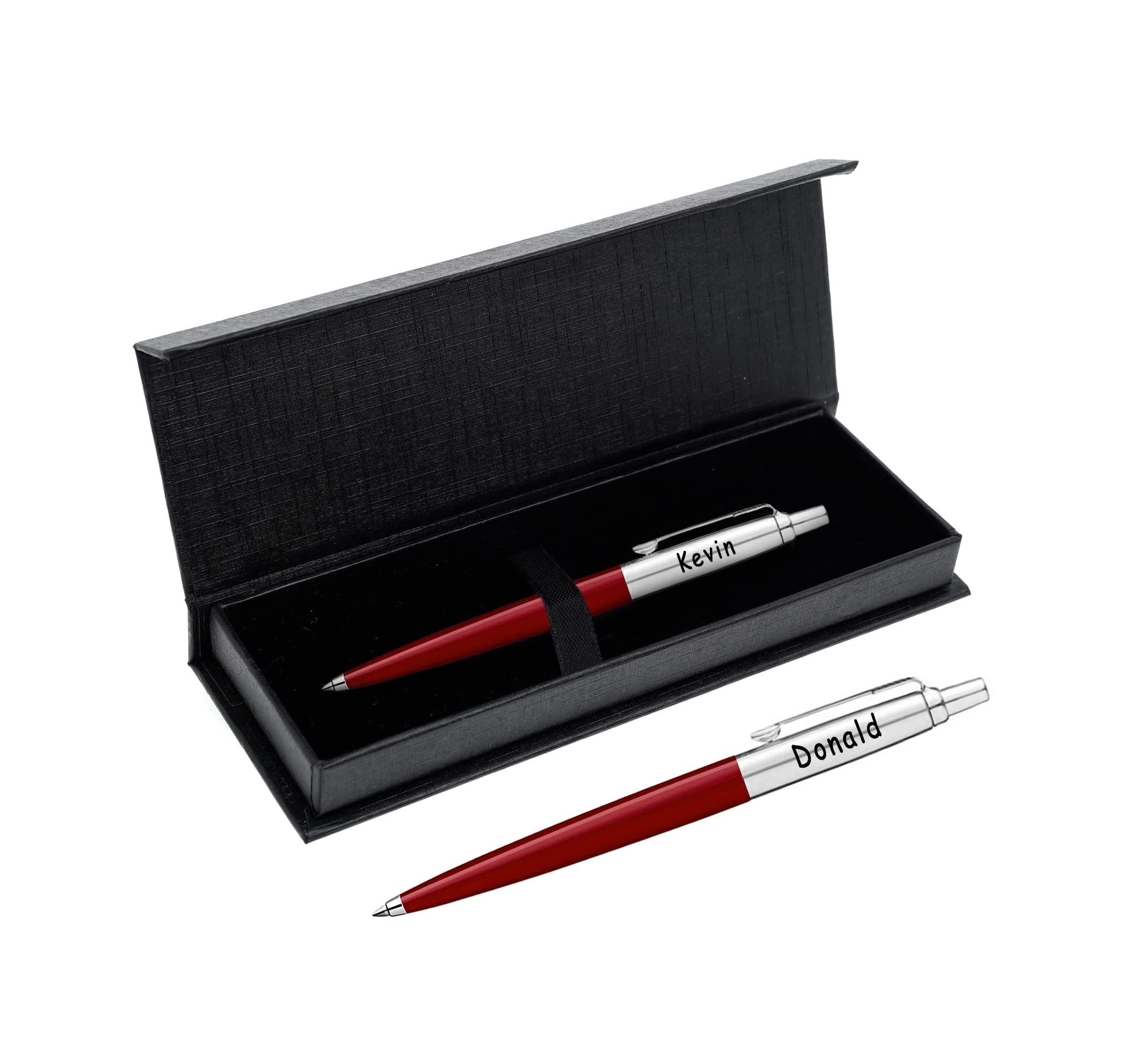 Personalised Engraved Parker Jotter Ballpoint Pen– Choice of colours – Anniversary, Birthday, Christmas – Presented in Paul Clover Black Gift Box