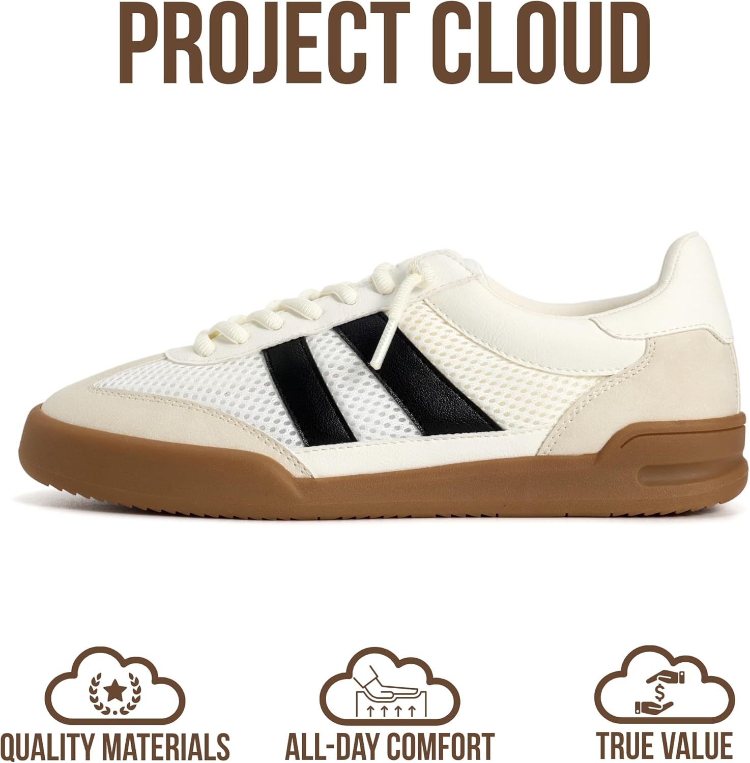 Project Cloud 100% Genuine Leather Casual Sneakers for Women - Memory Foam Insoles - Womens Shoes & Lightweight Women's Fashion Sneakers - Slip On Shoes for Women Footwear (Verdy)