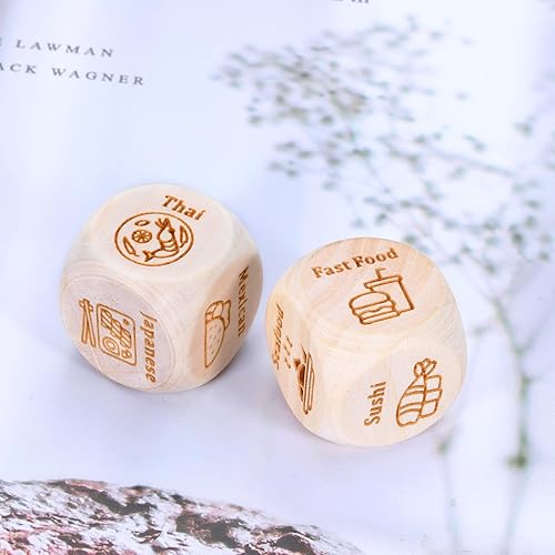 Miniatura 4 de Regalos de cumpleaños de aniversario para mujeres y hombres, dados de comida, regalos de noche para novia, marido, esposa, novio, regalos de boda,