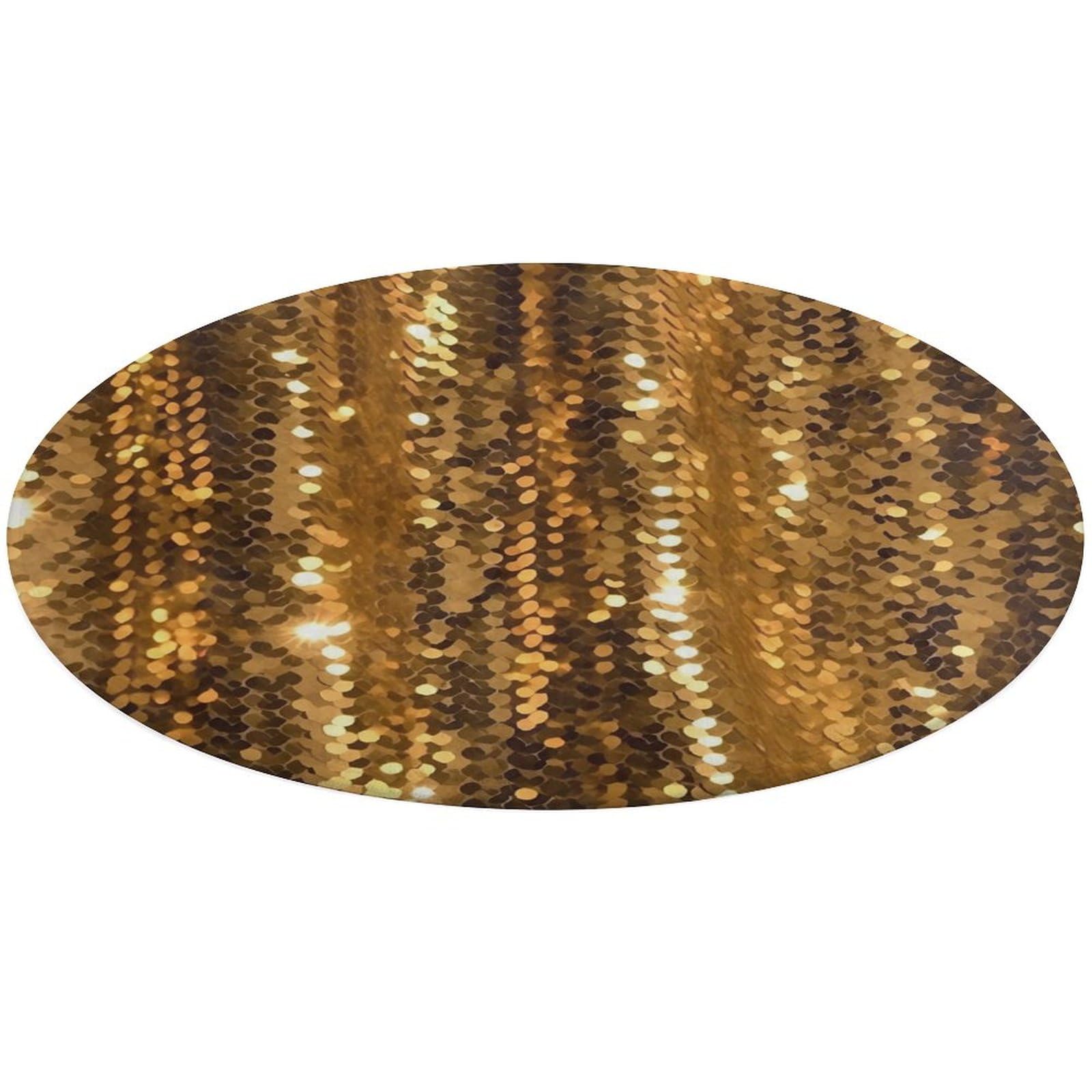 Tapis de sol rond paillettes dorées pour éviter les glissades dans l'entrée
