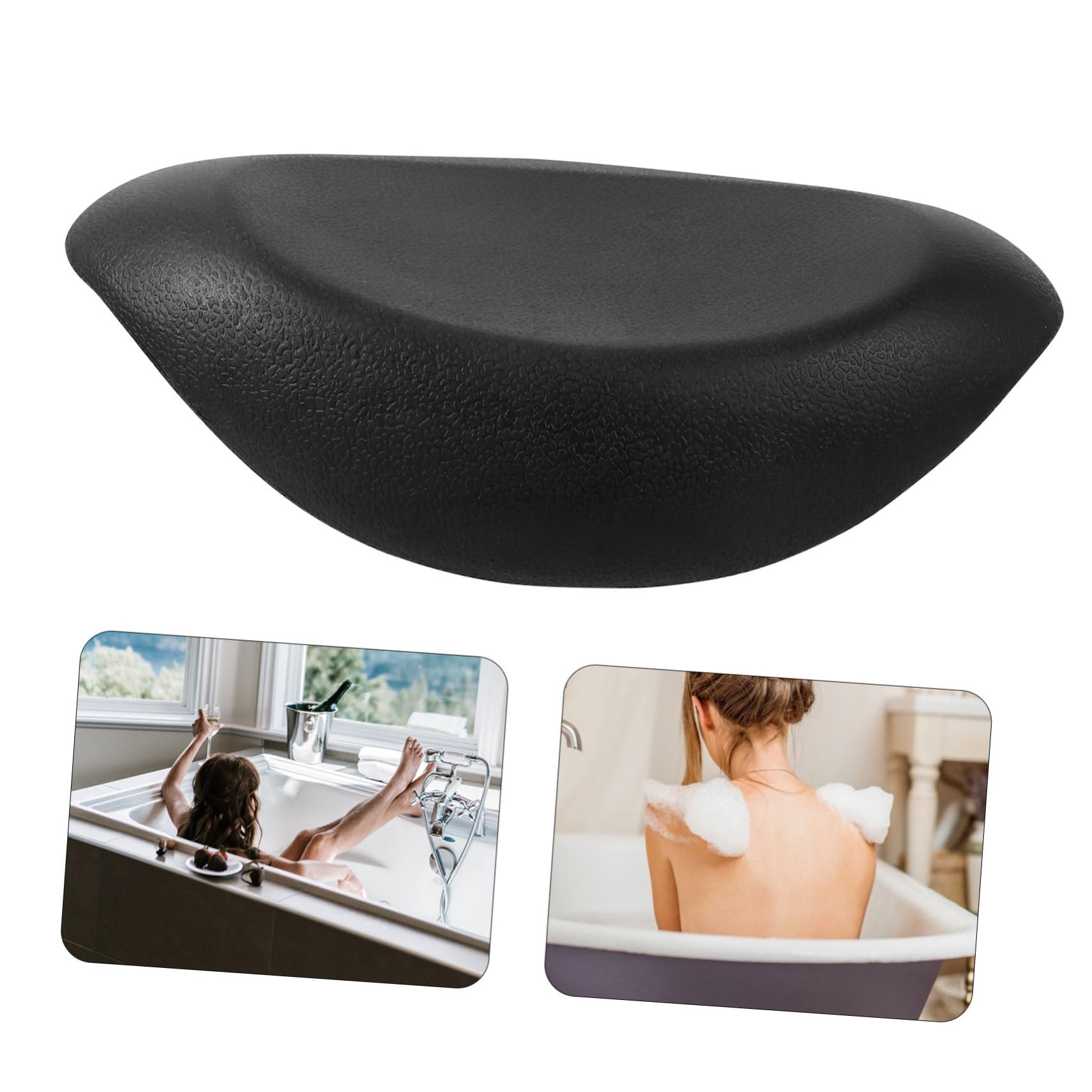 BESTYASH Cuscino Bagno con Ventose Antiscivolo per La Materiale e Adattabile Vasche e Spa Comfort Ogni Occasione