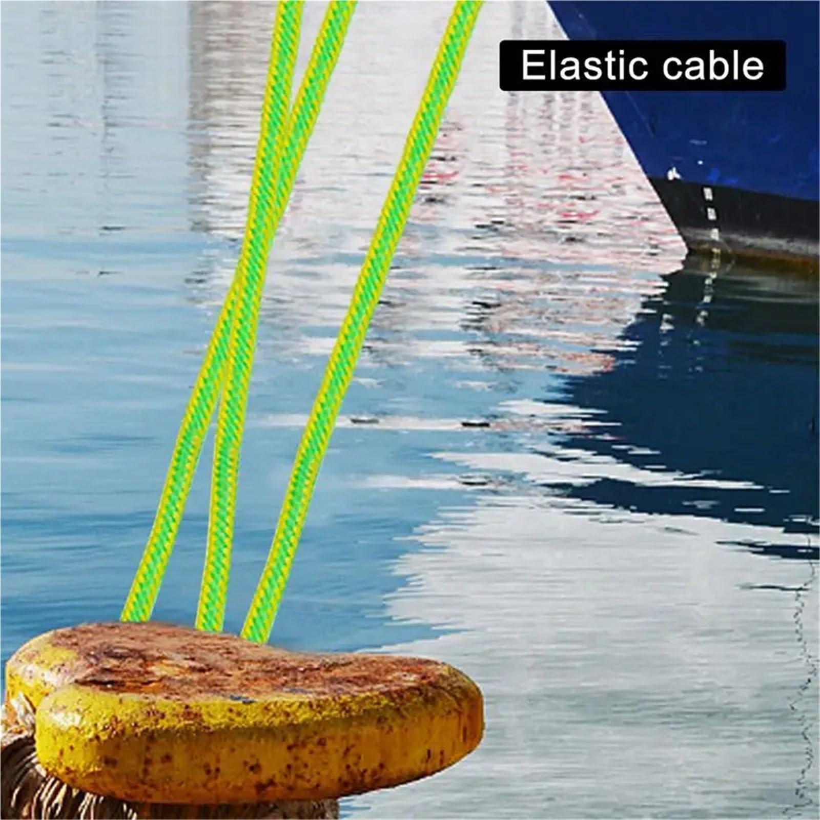 Festmacherleine, Bungee Dock Linie Festmacher for Boot Seil Ruderboot Zubehör Sicherheit Boot Angelrute Pol Wasser Ski Seil 1,2-1,6 m