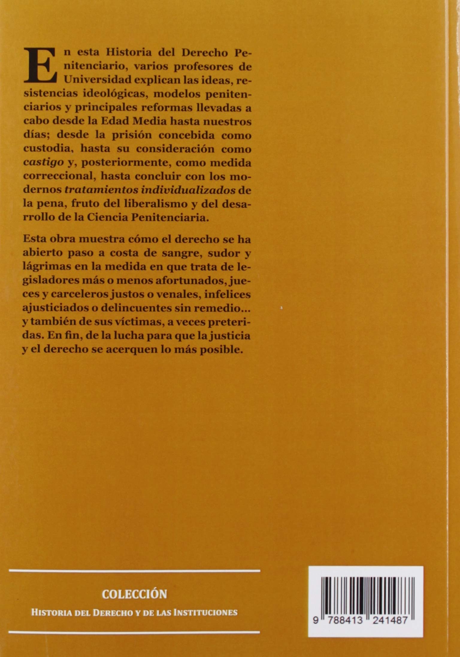 Historia Del Derecho Penitenciario (SIN COLECCION)