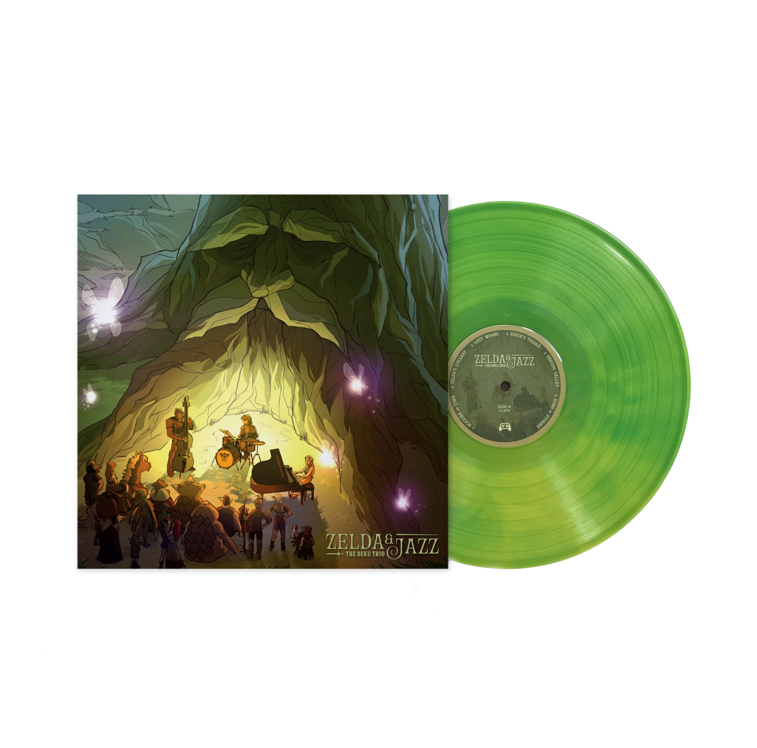 Zelda & Jazz - Coffeehouse Jazz Tribute to Ocarina of Time - 1x Green Marble Vinyl - Official GameChops Release by The Deku Trio