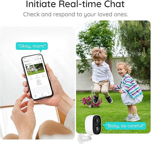 Miniatura 5 de Cámara de seguridad inalámbrica para exteriores, cámara inalámbrica 2K para cámaras de seguridad para el hogar, cámaras de seguridad de batería,