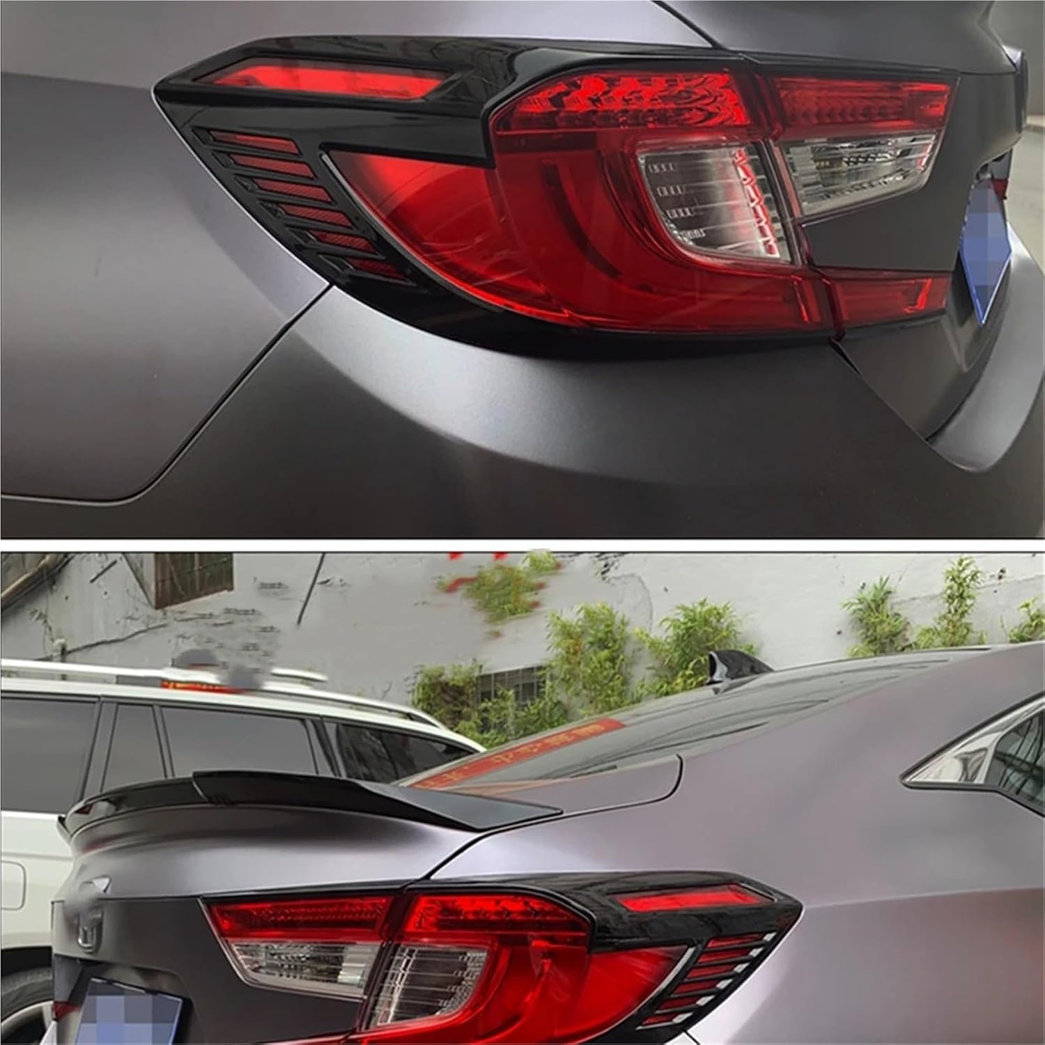 Rear Tail Light Lamp Cover Trim Lid Fit for Honda Accord 10th 2018-2022 Taillight Taillamp Eyelid Eyebrow Sticker Brow Decorative