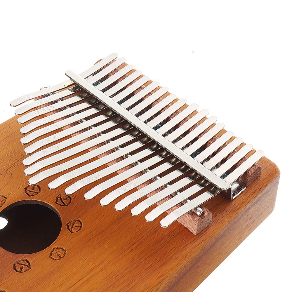 VIDOO Percussion de doigt 17 touches Acacia Kalimbas pour piano avec marteau de réglage - sans micro