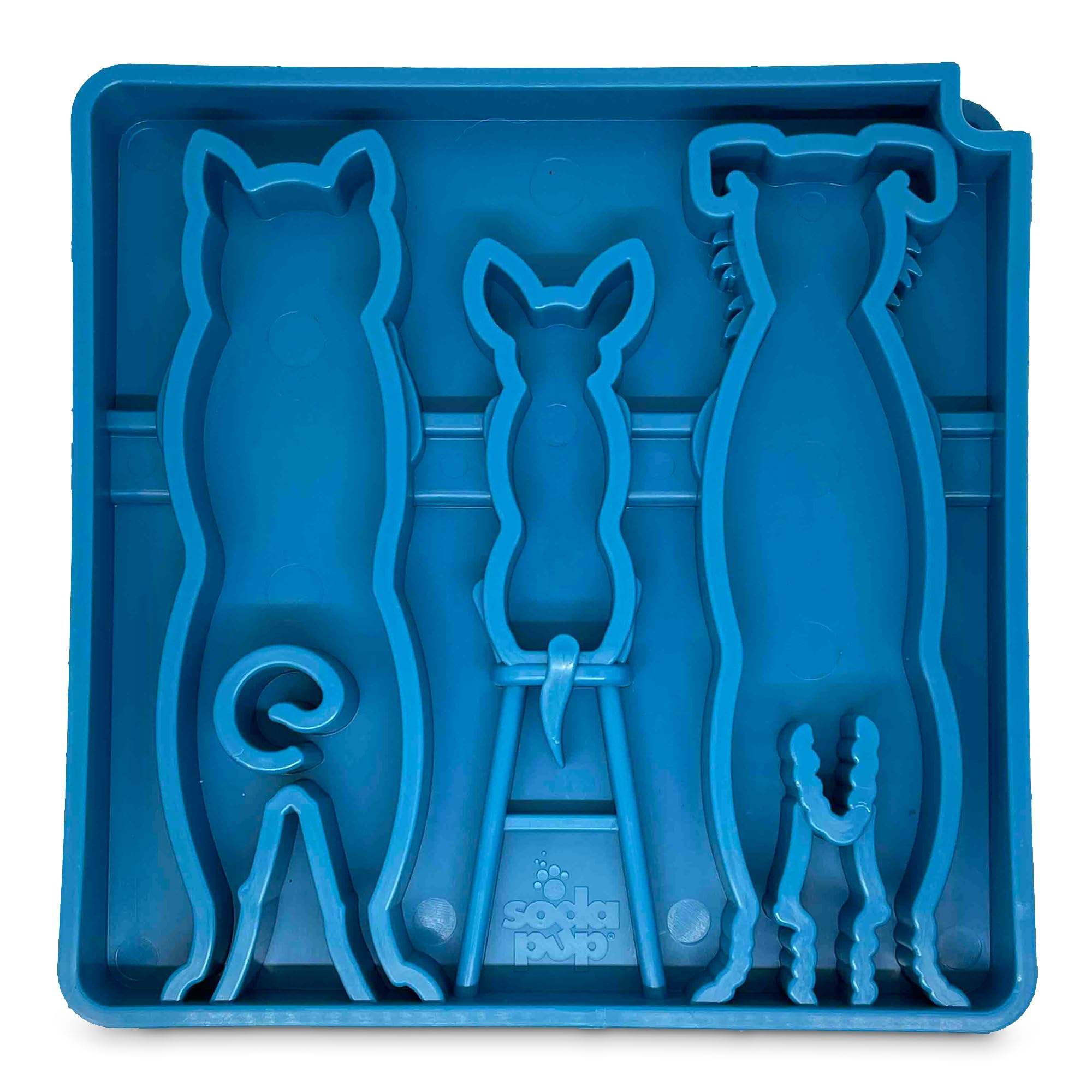 SodaPup Waiting Dogs eTray โ Durable Enrichment Feeder Made in USA from Non-Toxic, Pet-Safe, Food Safe Material for Mental Stimulation, Calming, Slowing Down Eating, Healthy Digestion, & More โ image 1