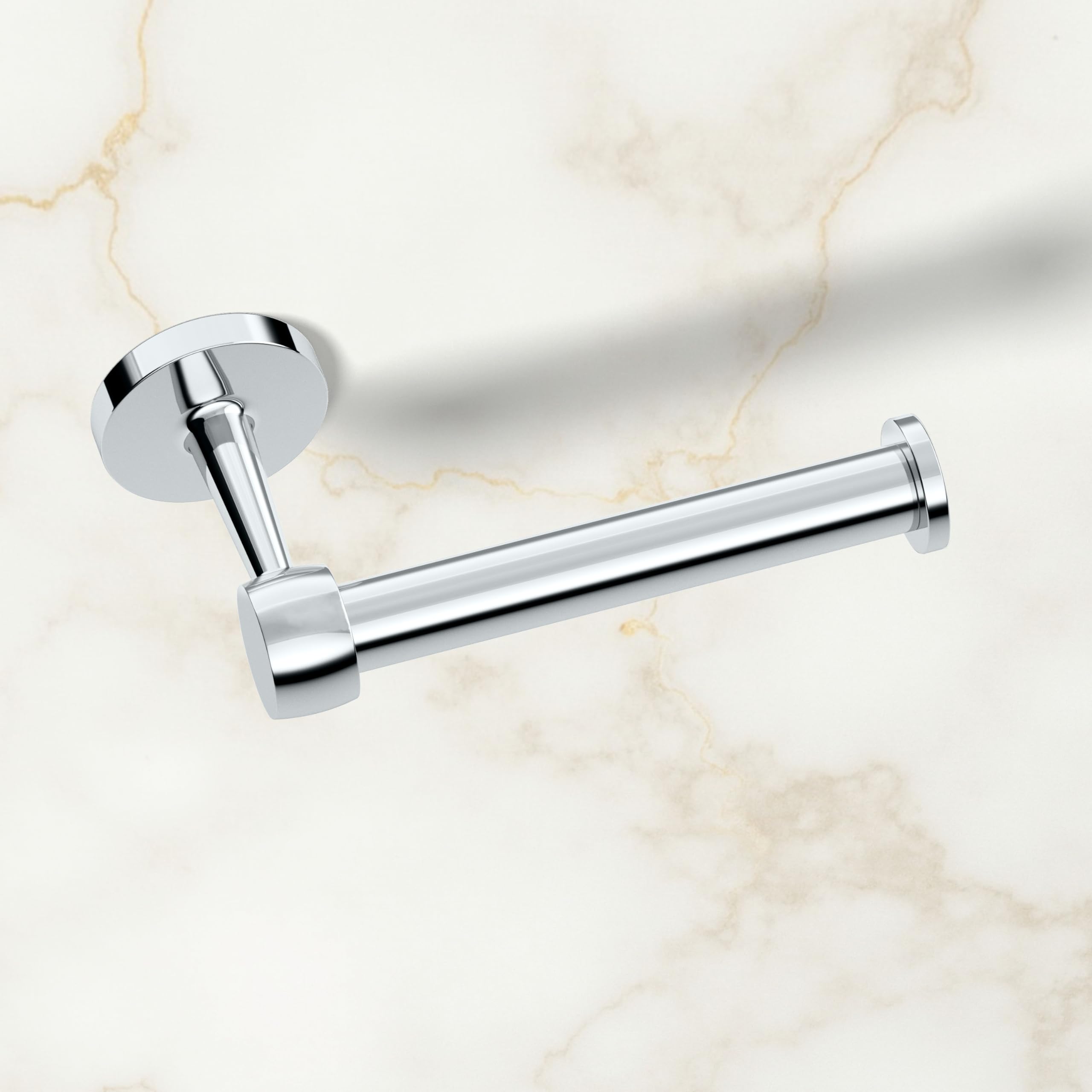 Gatco 5213 Gibson Euro Toilet Paper Holder | Modern Open Arm Wall-Mounted TP Holder | Retro Curves, Stylish Decorative Hardware, Heavy Duty Metal, EZ Ancor Mounting | Chrome Finish — Amazon image 2