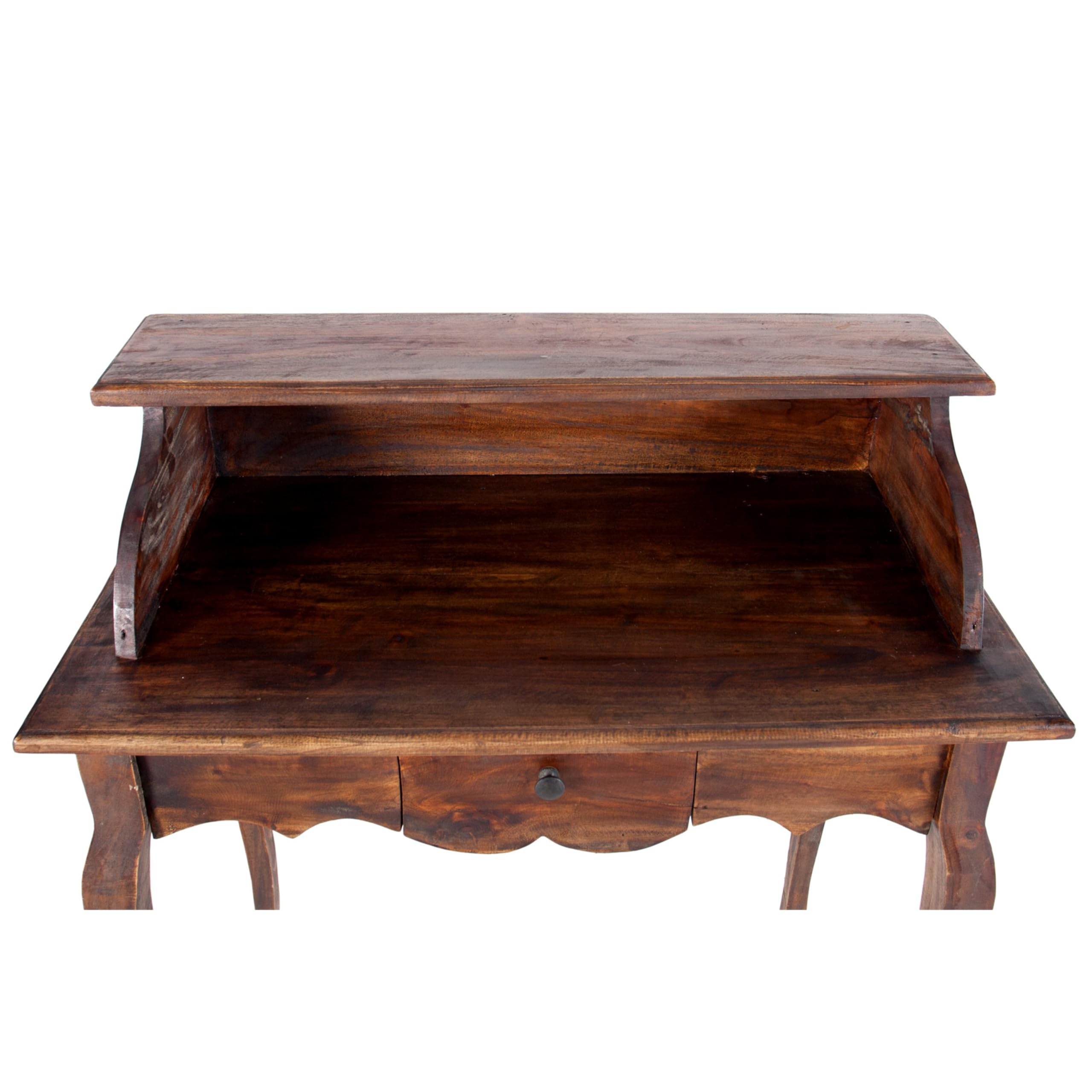 DESIGN DELIGHTS EDLER Holz SEKRETÄR Napoleon | Mahagoni, Massivholz, braun, 80 cm | Schreibtisch